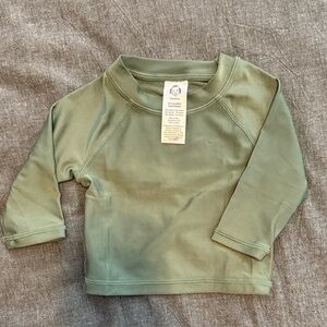 Gerber Baby olive L/S rash guard - UPF 50